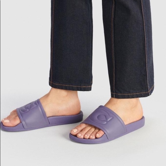 COACH ULLA Slip on Rubber slides Unisex new in box Size 9 - Picture 1 of 16